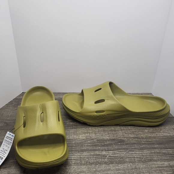 Hoka One One Ora Recovery Slide 3 New Men’s Size 14 US Green Moss main image 4